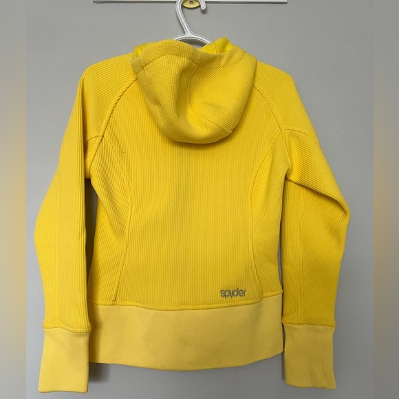 Acid yellow Spyder women Small hoodie  in Brand new condition - Picture 5 of 10